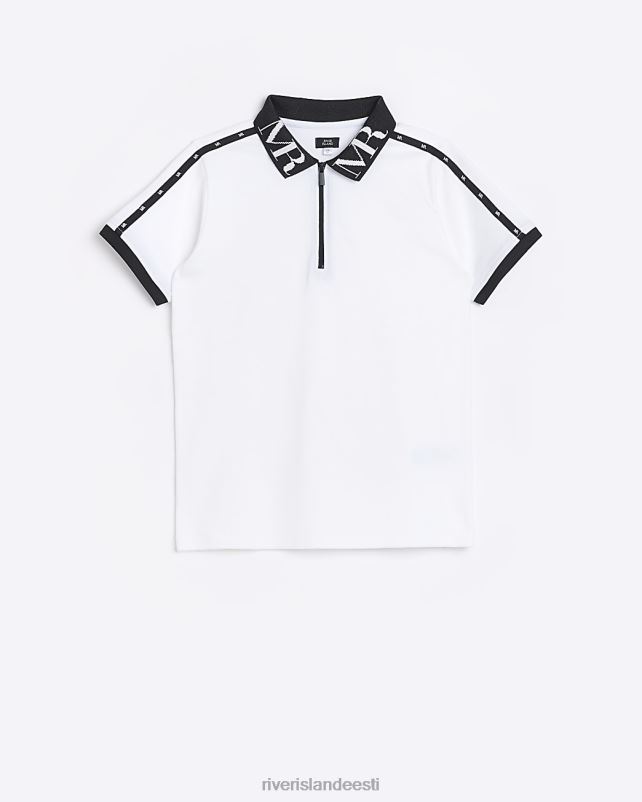 kehakate valge poisid River Island b maison riviera logoga polosärk 44TLL3663