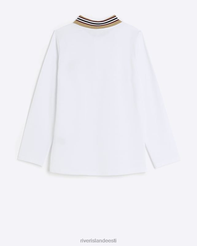 kehakate valge poisid River Island b ri pikkade varrukatega polo 44TLL6787