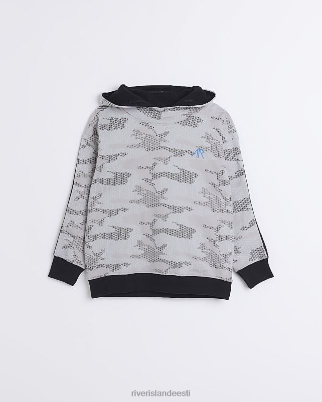 kehakate hall poisid River Island b angel & Rocket camo mustriga kapuuts 44TLL6997