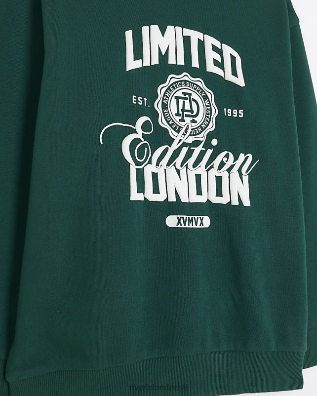 kehakate roheline poisid River Island b graafiline dressipluus 44TLL6796