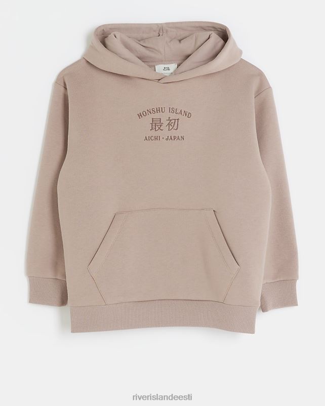 kehakate roosa poisid River Island b Dragon graafiline kapuuts 44TLL6812