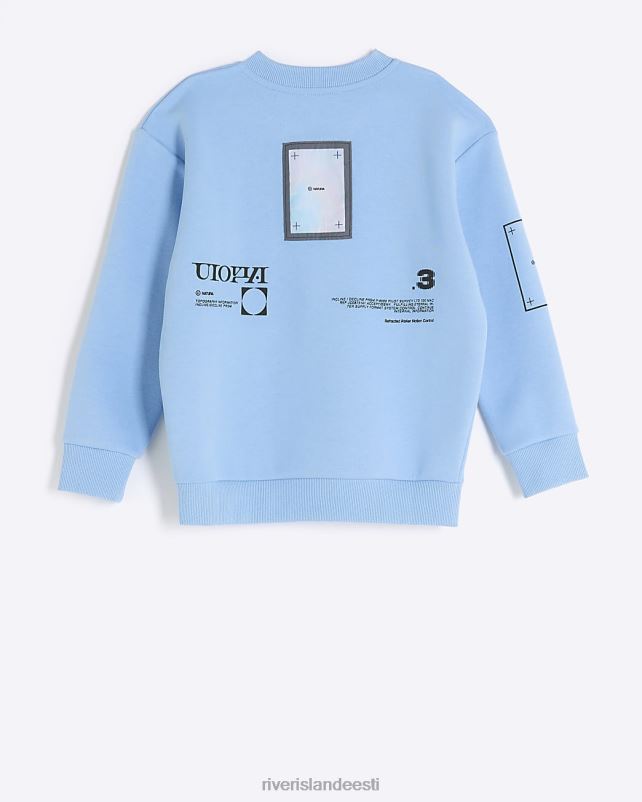 kehakate sinine poisid River Island b satiinlapiga dressipluus 44TLL6834