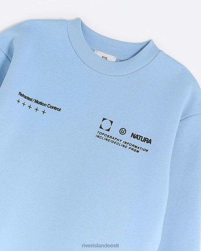 kehakate sinine poisid River Island b satiinlapiga dressipluus 44TLL6834