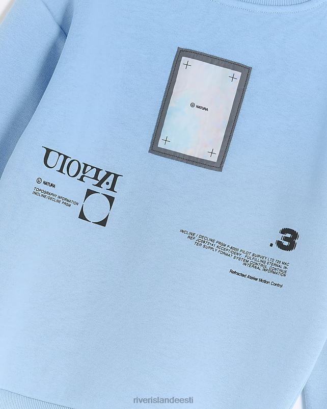 kehakate sinine poisid River Island b satiinlapiga dressipluus 44TLL6834