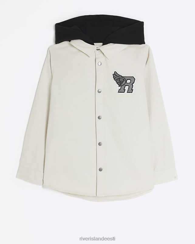 kehakate ekru poisid River Island b ülikooli kapuutsiga särk 44TLL6789