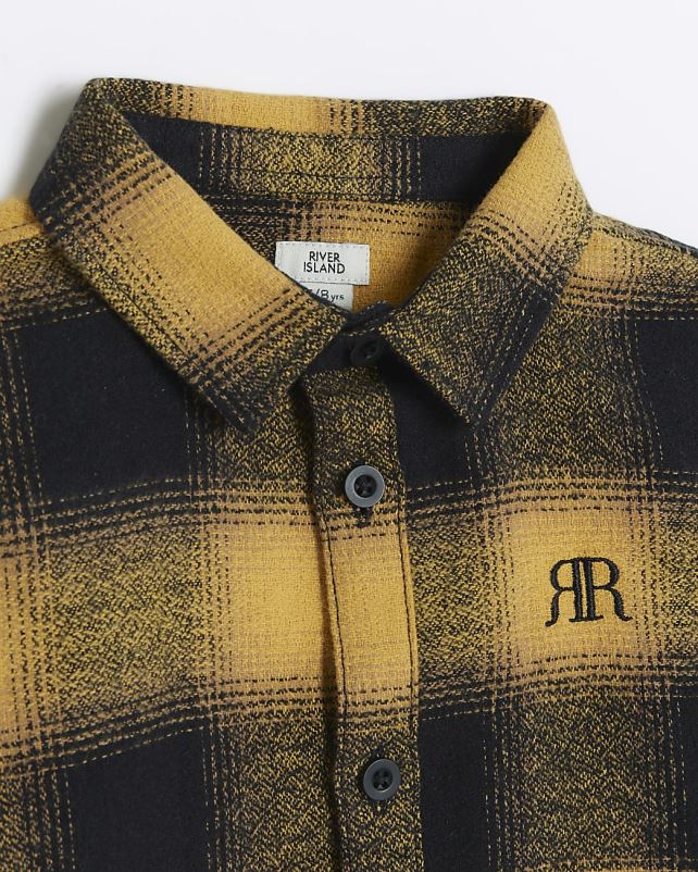kehakate kollane poisid River Island b check overshirt 44TLL6785