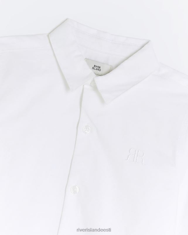 kehakate valge poisid River Island b pikkade varrukatega oxfordi särk 44TLL6799