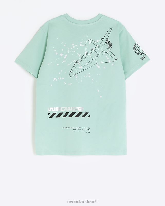 kehakate sinine poisid River Island b kosmoseraketi t-särk 44TLL6835