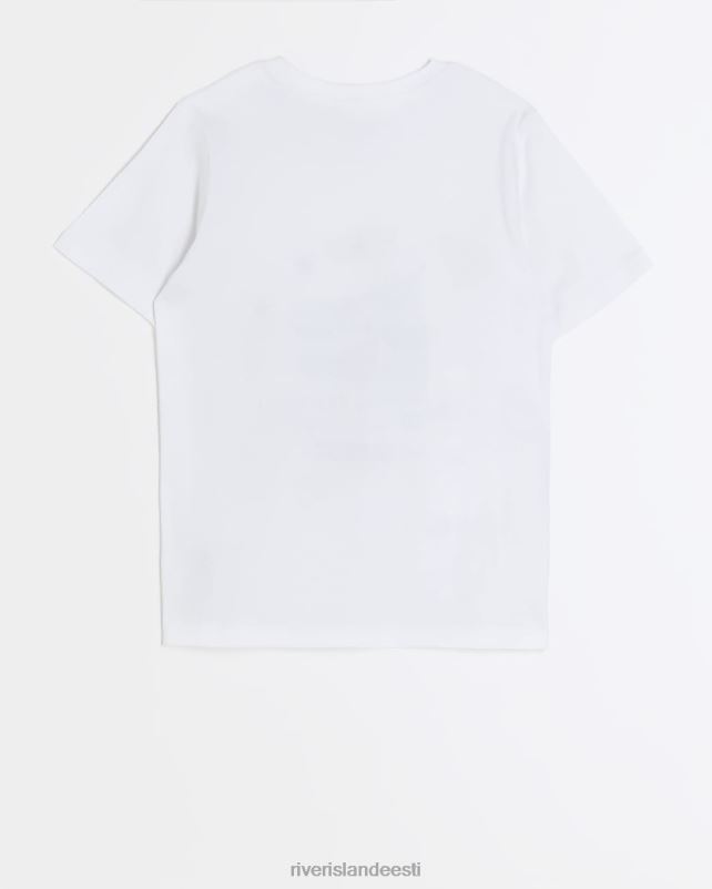 kehakate valge poisid River Island b dinosauruse pealuu mustriga T-särk 44TLL6832