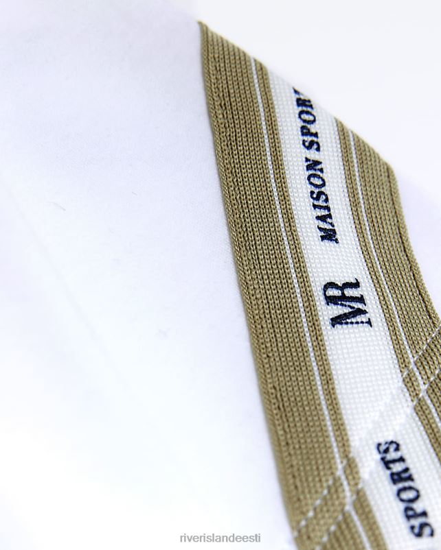 kehakate valge poisid River Island b maison riviera teibitud t-särk 44TLL3637