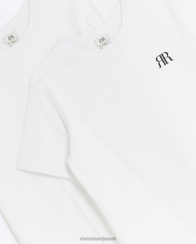 kehakate valge poisid River Island b ri t-särk 2 pakk 44TLL3653