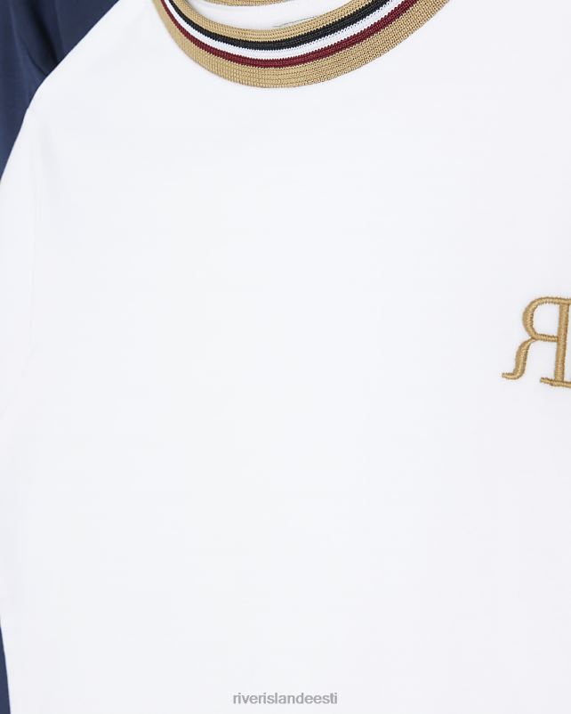 kehakate valge poisid River Island b ri teibitud t-särk 2 pakk 44TLL6844