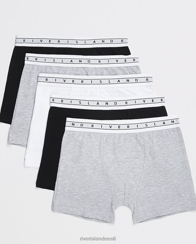 tarvikud hall poisid River Island b mono ri vöökohaga bokserid 5 tk 44TLL3691