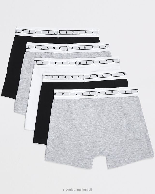 tarvikud hall poisid River Island b mono ri vöökohaga bokserid 5 tk 44TLL3691