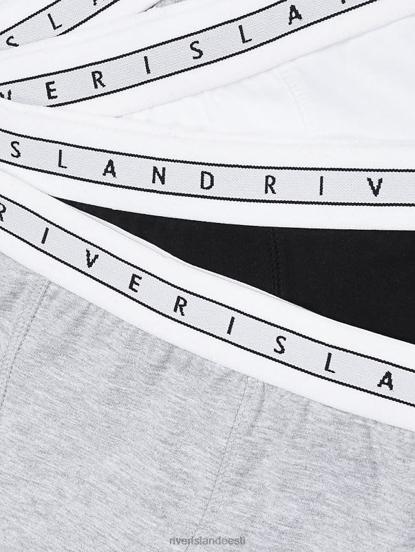 tarvikud hall poisid River Island b mono ri vöökohaga bokserid 5 tk 44TLL3691