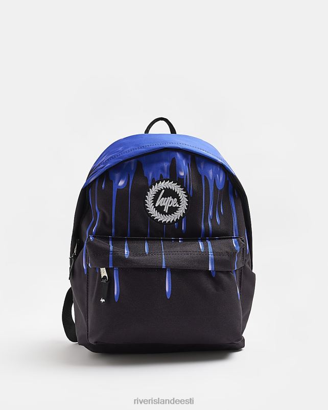 tarvikud must poisid River Island b hype tindiga seljakott 44TLL3702