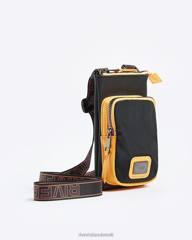 tarvikud must poisid River Island risti keha kott 44TLL6970