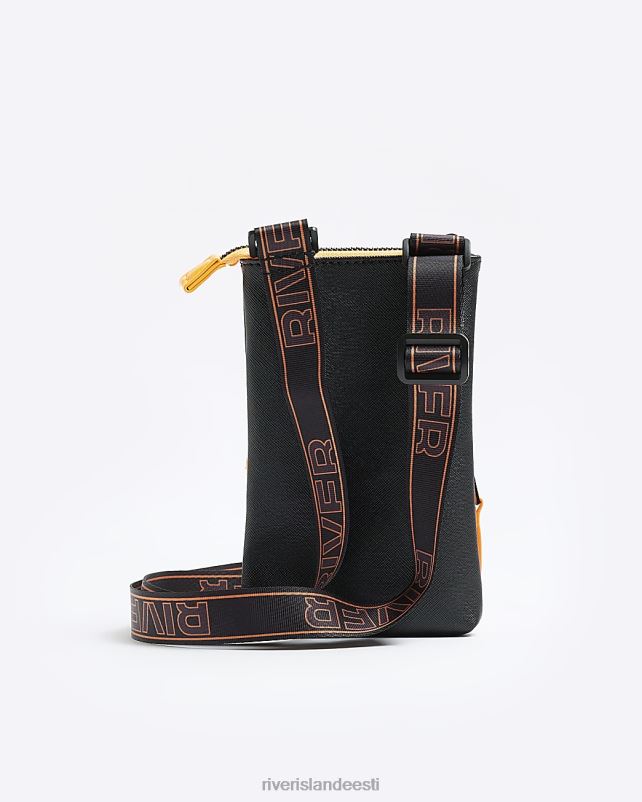 tarvikud must poisid River Island risti keha kott 44TLL6970