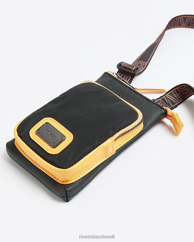 tarvikud must poisid River Island risti keha kott 44TLL6970