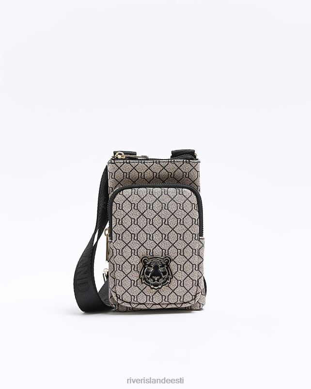 tarvikud pruun poisid River Island b monogrammi festivali kott 44TLL6964