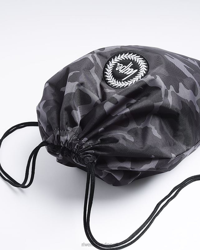 tarvikud roheline poisid River Island b hype camo print nööriga kott 44TLL6977