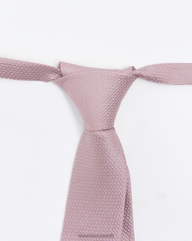 tarvikud roosa poisid River Island mb tekstuuriga lips 44TLL3644