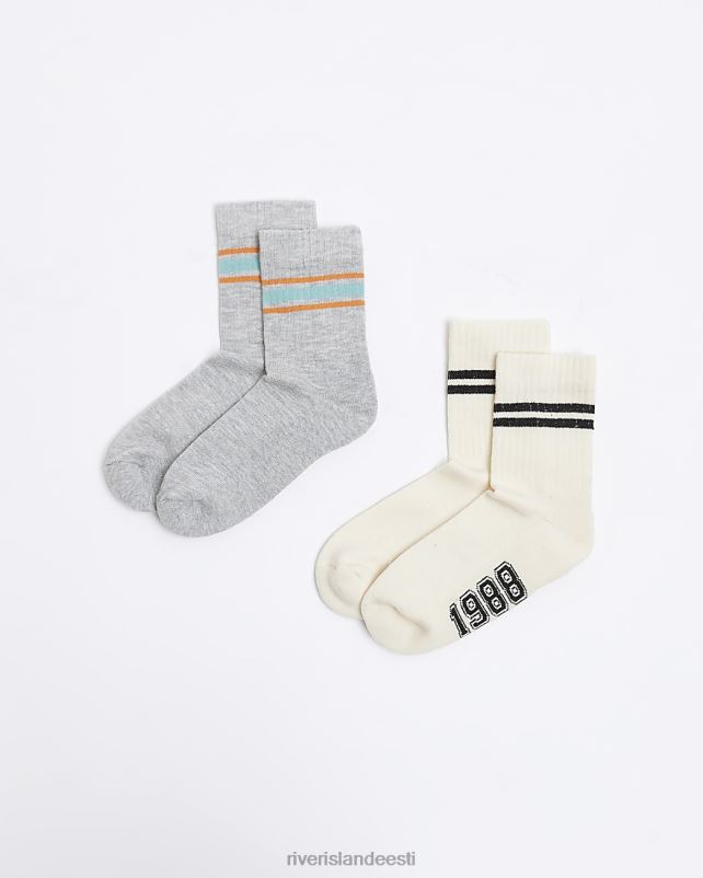 tarvikud hall poisid River Island b ülikooli sokid 2 tk 44TLL6959
