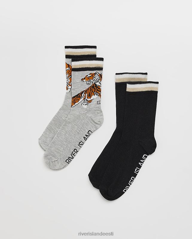 tarvikud hall poisid River Island b ri tiigri sokid 2 tk 44TLL6983