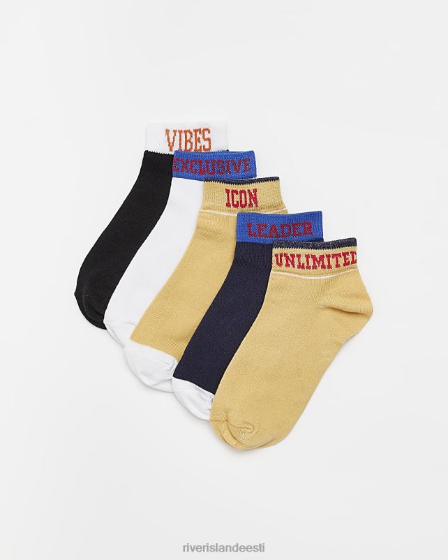 tarvikud kollane poisid River Island b ri trennisokid 5 tk 44TLL6984