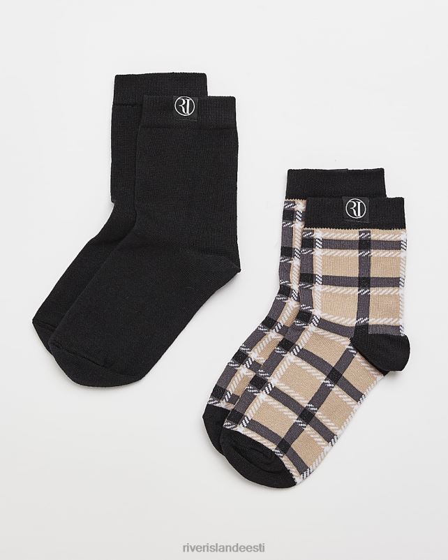 tarvikud must poisid River Island b ri tšeki sokid 2 tk 44TLL6947