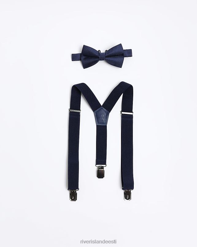 tarvikud merevägi poisid River Island b kikilipsu ja traksidega komplekt 44TLL6965