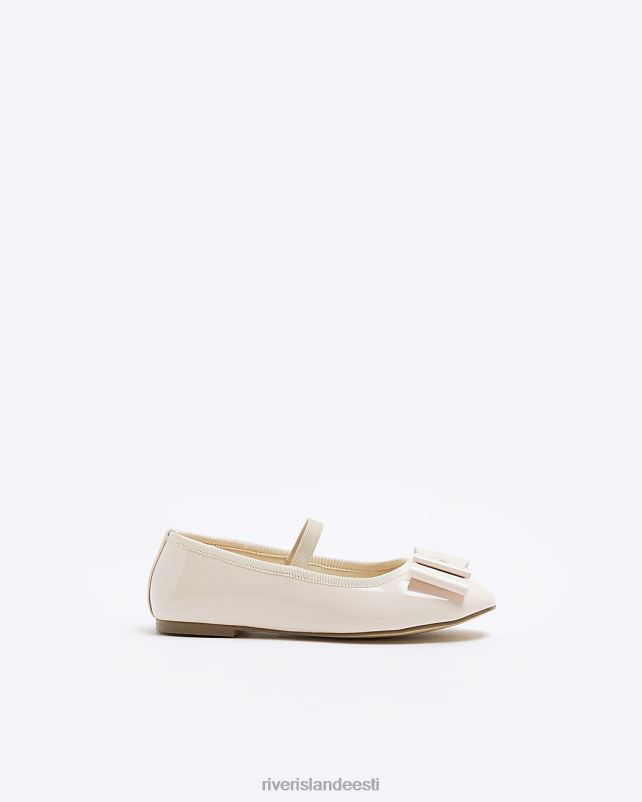 jalatsid roosa tüdrukud River Island g patenteeritud vibu baleriini kingad 44TLL3404