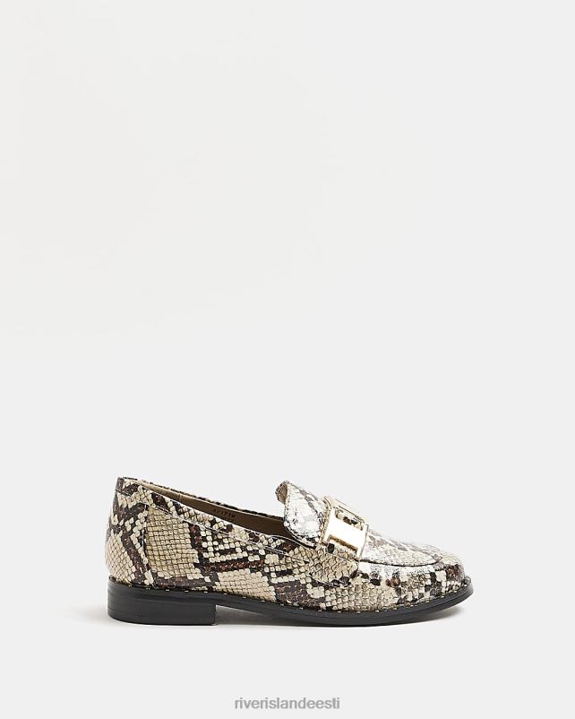 jalatsid pruun tüdrukud River Island g snake snaffle loafers 44TLL3413