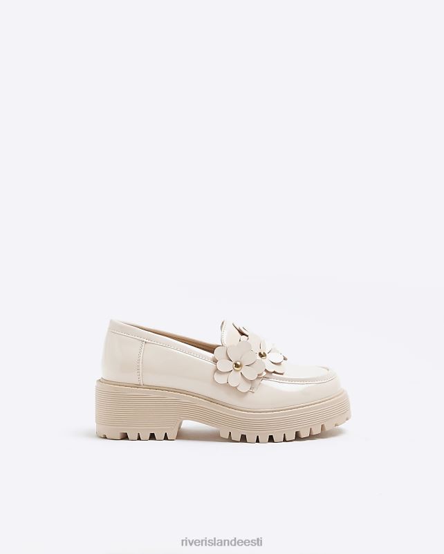 jalatsid roosa tüdrukud River Island g lille detailiga tursked pätsikesed 44TLL3334