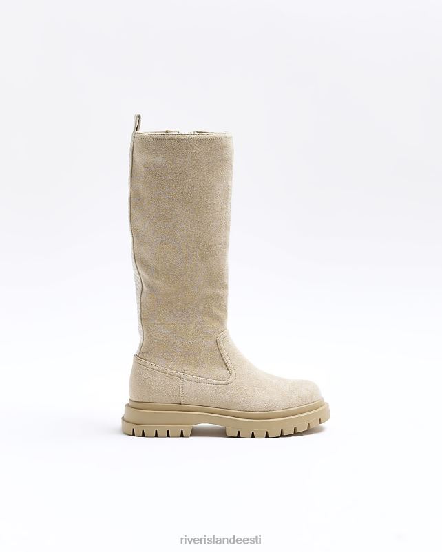 jalatsid beež tüdrukud River Island g suedette vasikasaapad 44TLL6143