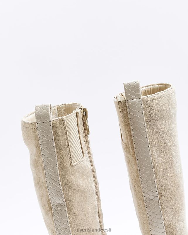 jalatsid beež tüdrukud River Island g suedette vasikasaapad 44TLL6143