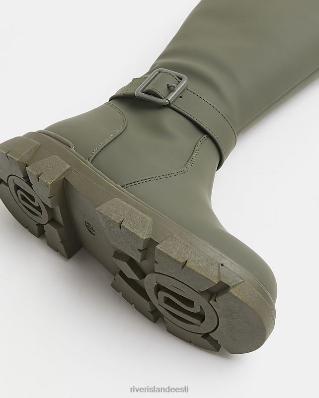 jalatsid khaki tüdrukud River Island g kummeeritud pandlaga põlvikud 44TLL6355