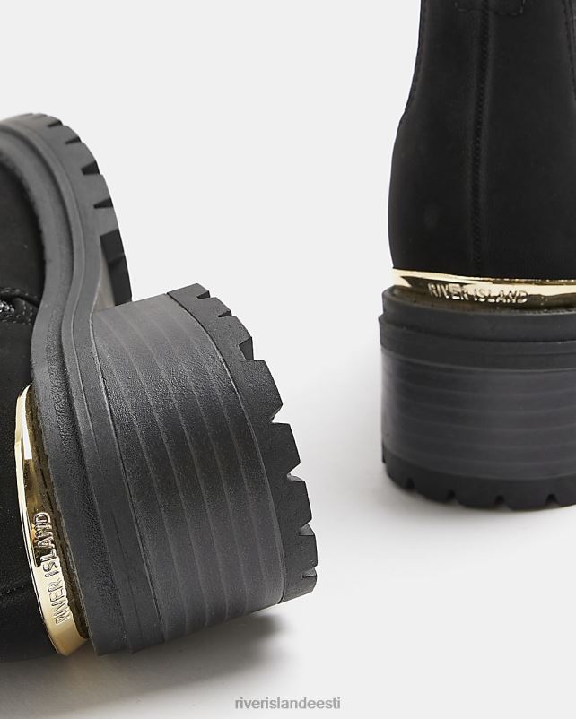 jalatsid must tüdrukud River Island g kontsaga saapad 44TLL6373