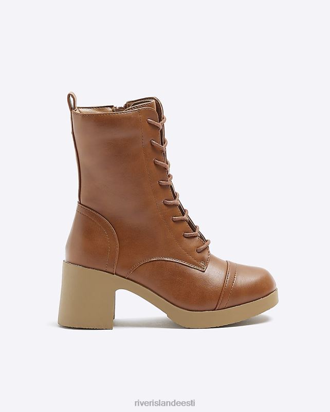 jalatsid pruun tüdrukud River Island g nöörsaapad 44TLL6154