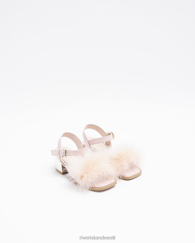 jalatsid roosa tüdrukud River Island g kohevad kontsaga sandaalid 44TLL6362