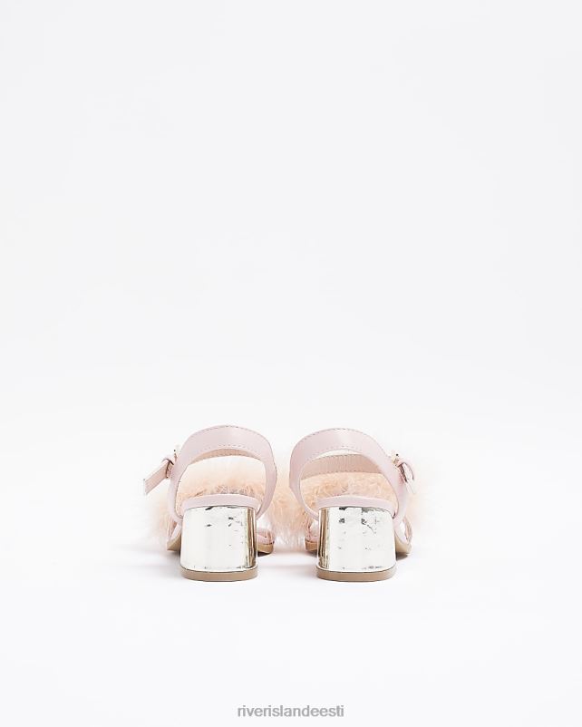 jalatsid roosa tüdrukud River Island g kohevad kontsaga sandaalid 44TLL6362