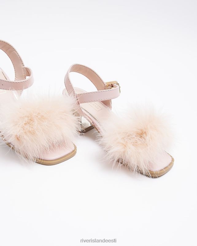 jalatsid roosa tüdrukud River Island g kohevad kontsaga sandaalid 44TLL6362