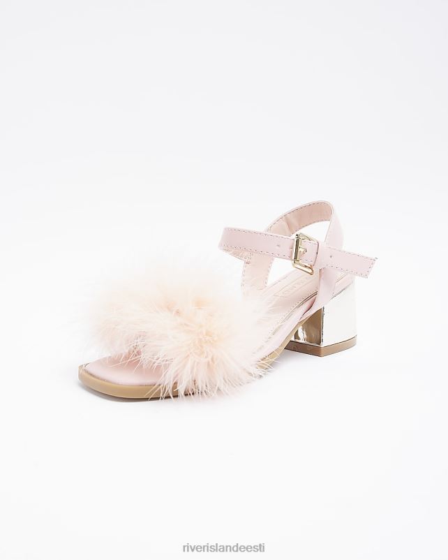 jalatsid roosa tüdrukud River Island g kohevad kontsaga sandaalid 44TLL6362