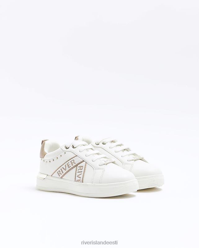 jalatsid valge tüdrukud River Island g naastudega trenažöörid 44TLL6278