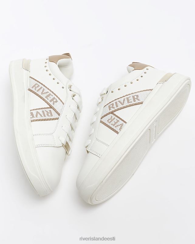 jalatsid valge tüdrukud River Island g naastudega trenažöörid 44TLL6278