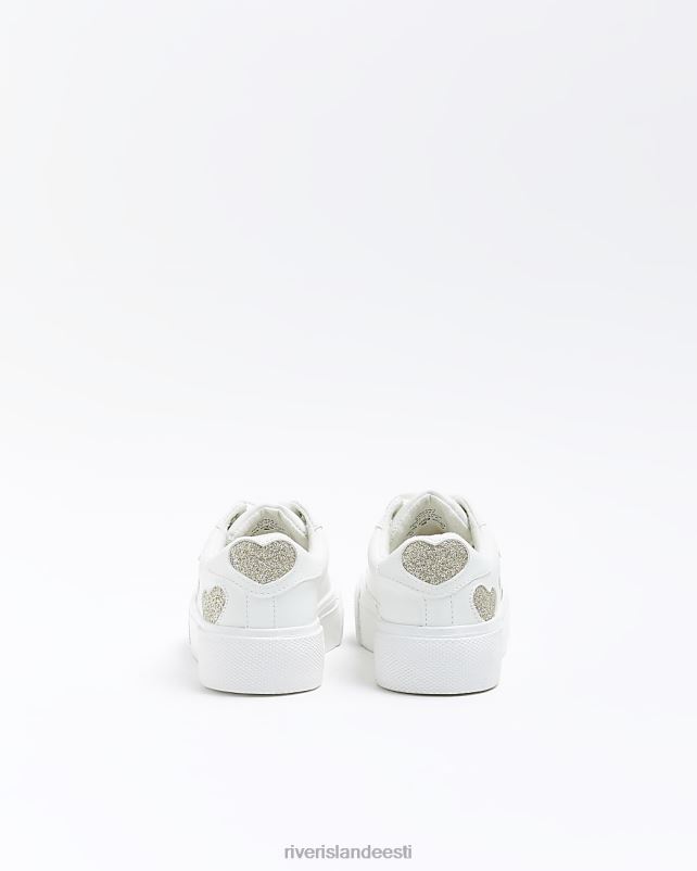 jalatsid valge tüdrukud River Island g säravad südametrenažöörid 44TLL6306