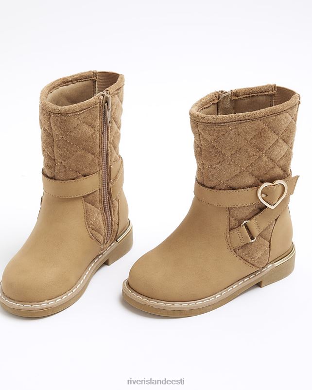 jalatsid beež tüdrukud River Island mg südame põlve kõrged saapad 44TLL6582