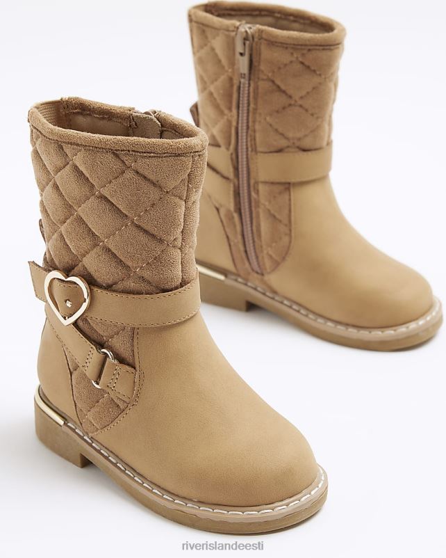 jalatsid beež tüdrukud River Island mg südame põlve kõrged saapad 44TLL6582