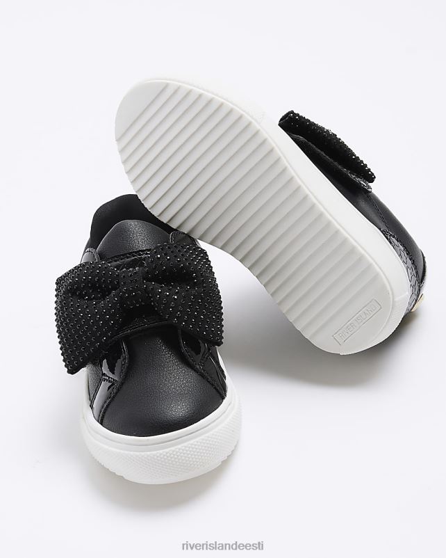 jalatsid must tüdrukud River Island mg diamante vibu treenerid 44TLL3481