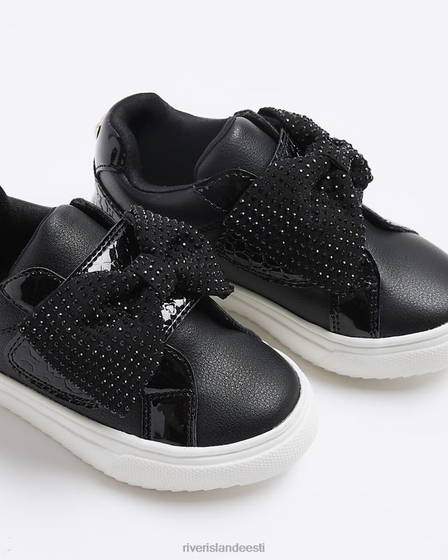 jalatsid must tüdrukud River Island mg diamante vibu treenerid 44TLL3481